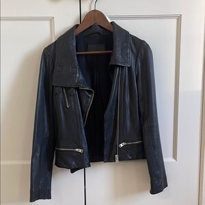 All Saints Bales Leather Moto Jacket